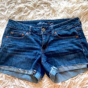 American Eagle denim shorts.